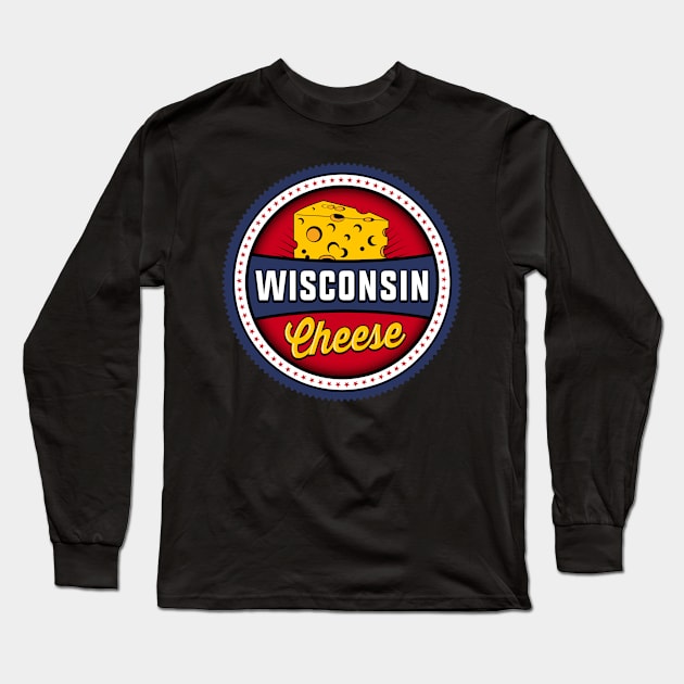 Wisconsin Cheese Awesome Graphic Long Sleeve T-Shirt by jaybeebrands